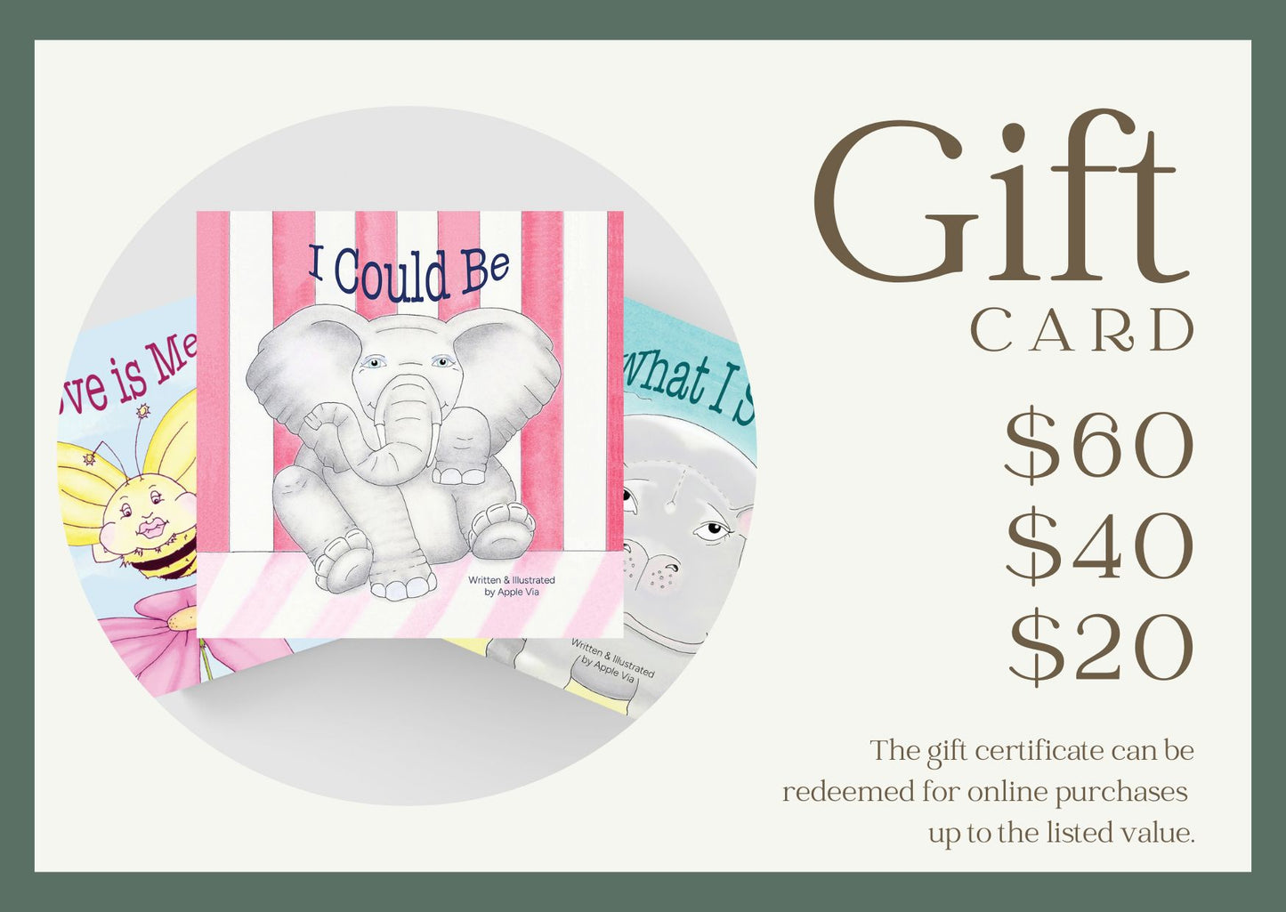 $20-$60 Gift Card – The Perfect Gift