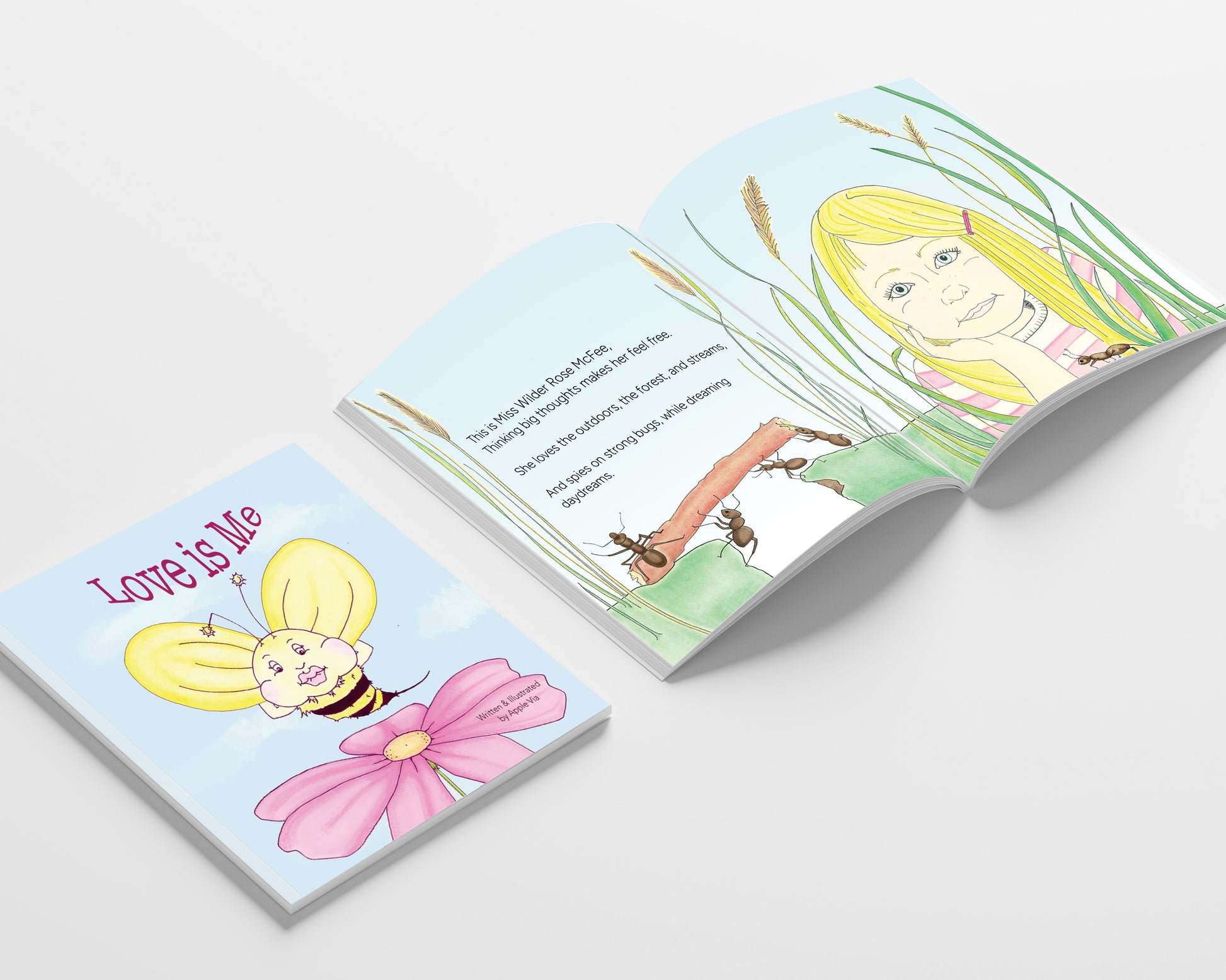 Love is Me Children's Book Illustration